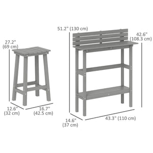 3-piece outdoor bar set