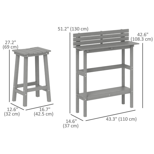3-piece outdoor bar set