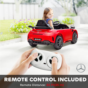 Licensed Mercedes-Benz AMG GTR 12 with remote control, red