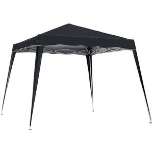 8 x 8 Folding Awning with Carry Bag, Black