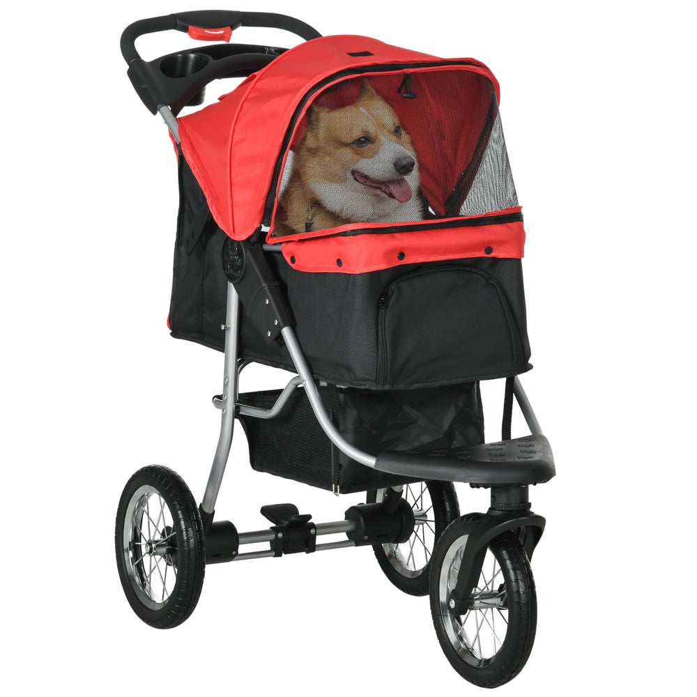 Luxury Pet Stroller, Red