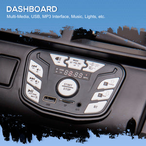 12V Police Jeep with Parental Remote Control, White