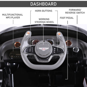 Bentley 12V with parental remote control, black