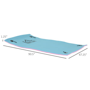 Floating mat 7.5 x 4 ft, blue