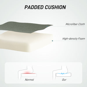 Office chair without armrests, dark green.