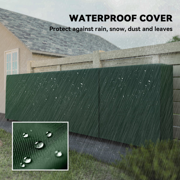 Wood rack with waterproof cover, 500 kg log storage rack