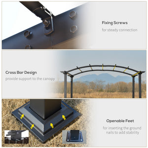 Retractable pergola 8 x 10, beige