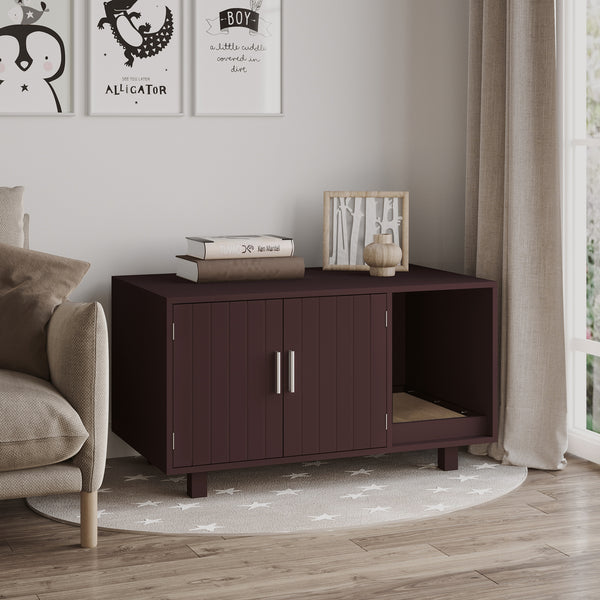 Litter box cabinet, brown