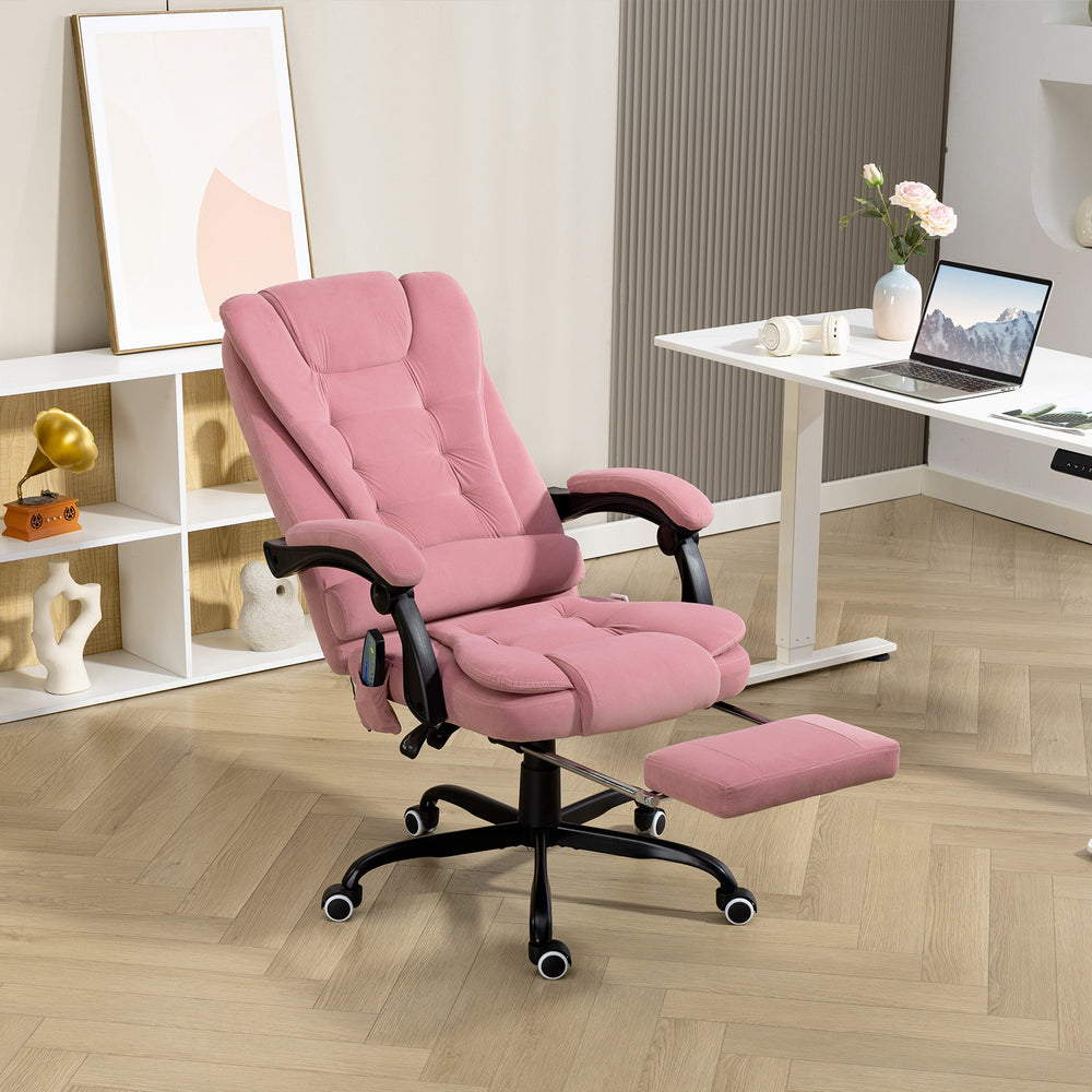 7-point vibrating massage chair, pink