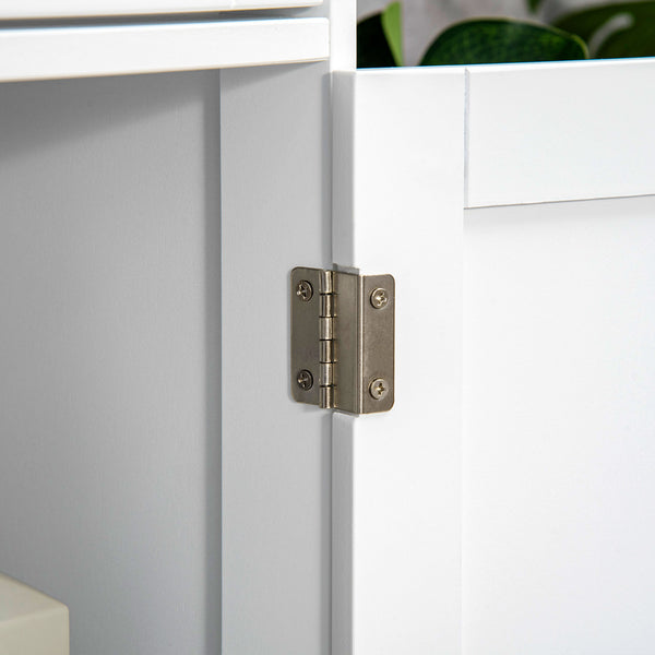 Bathroom cabinet with 2 drawers, adjustable shelf, white