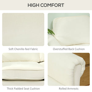 Modern corner sofa with removable chaise longue, wooden legs, cream color