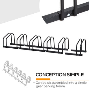 6-bike rack, black