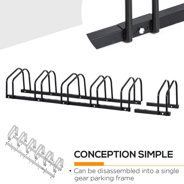 6-bike rack, black