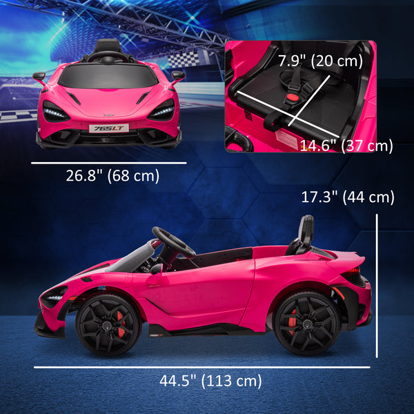 McLaren 765LT 12V with scissor doors, pink