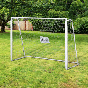 Soccer goal (m) with metal frame, PE net, white