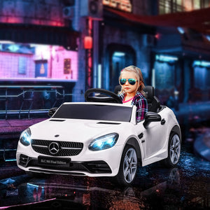 Mercedes SLC 300 12 V with parental remote control, white