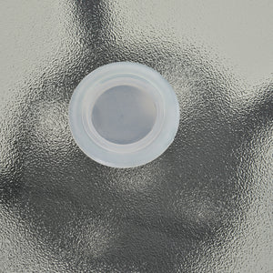Round bistro table with tempered glass top