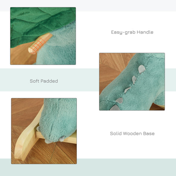 Rocking Triceratops with Realistic Sounds, Green