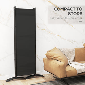 6-panel folding screen, UV30+ protection, black