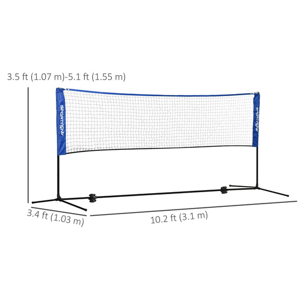10-foot badminton net with carrying bag