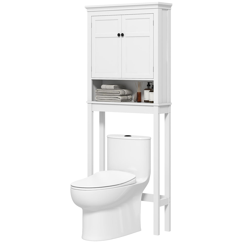 3-Tier Bathroom Storage Cabinet with Adjustable Shelf, White