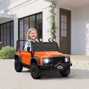 Licensed Land Rover 12V with remote control, orange