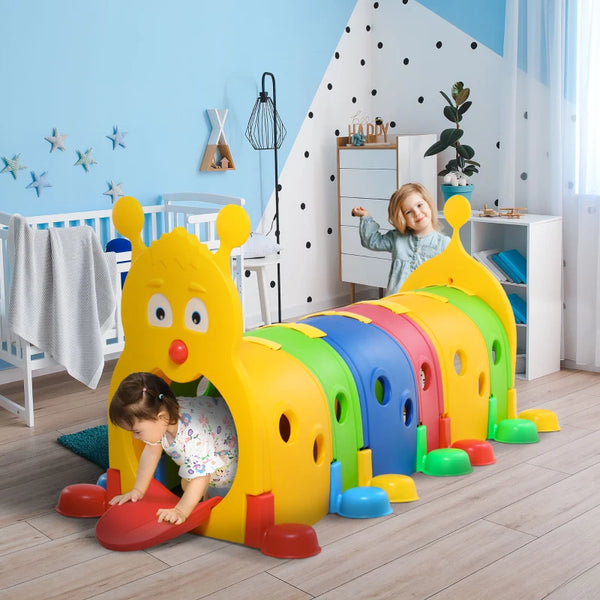 Caterpillar Tunnel for Kids Ages 3-6, Multi-Color