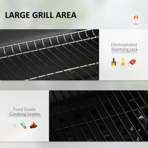 Portable stainless steel charcoal barbecue