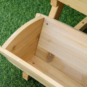 3-tier raised wooden planter
