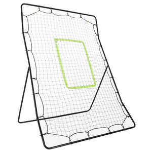 Rebound net with striking zone 