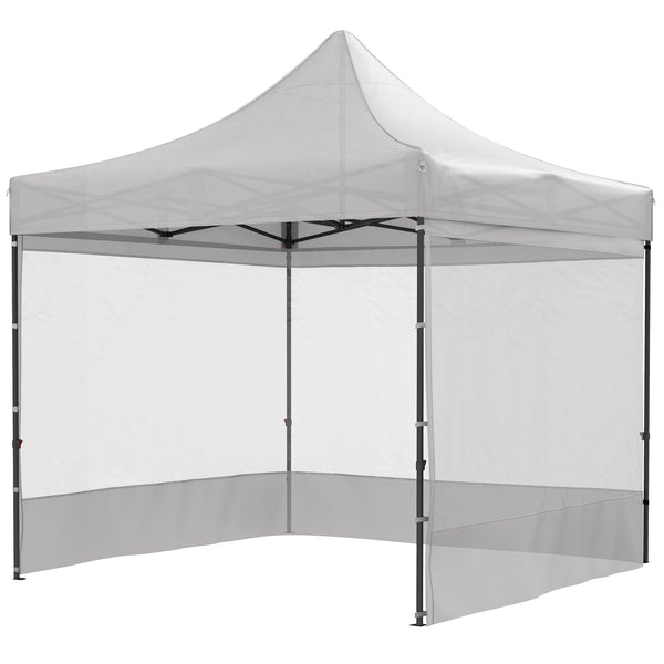 10 x 10 folding gazebo with wheeled carry bag and side panels