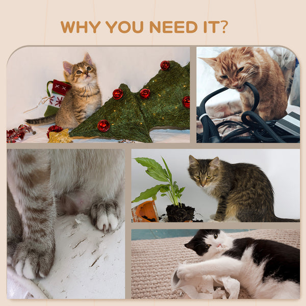 Wall-mounted cat tree with scratching post, ladder, hideaway and jumping platforms, light grey