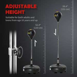 Freestanding Punching Bag with Speedball and Gloves for Home Training