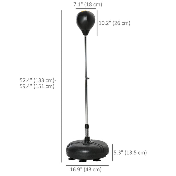 Freestanding Punching Bag with Speedball and Gloves for Home Training