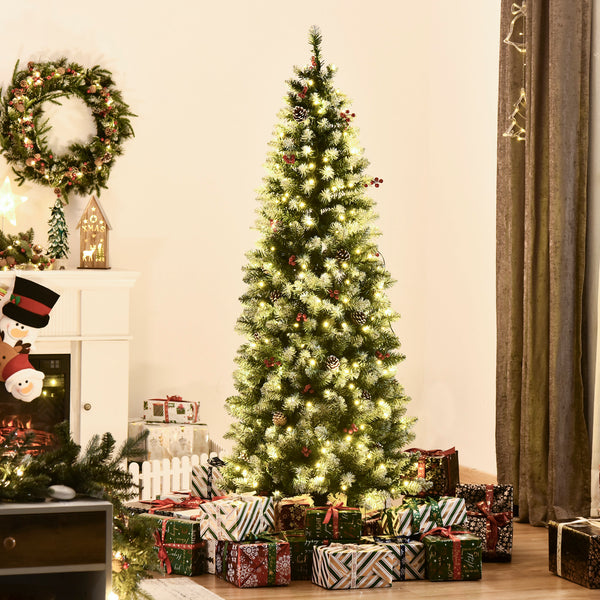 6ft Frosted Pencil Christmas Tree