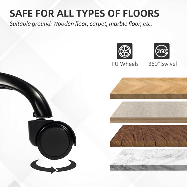 Ergonomic mesh office chair with 4D lumbar support, black