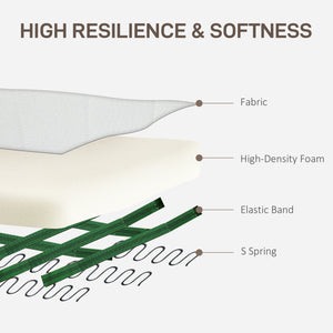 Modern fabric accent chair with wooden legs, cream white