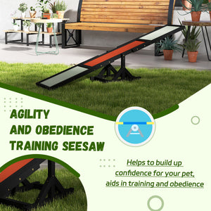 Wooden dog swing