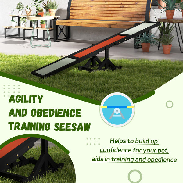 Wooden dog swing