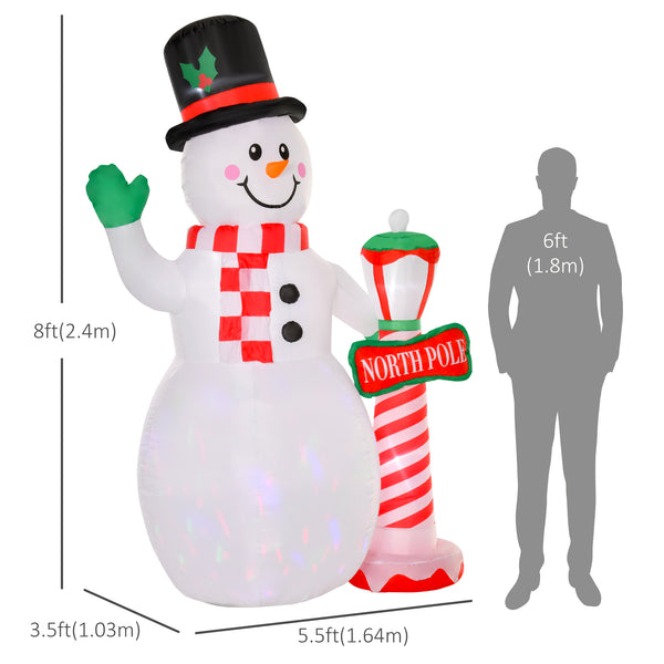 7.9ft Snowman Inflatable Christmas Decoration