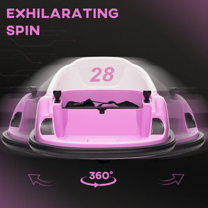 12V Bumper Car with Remote Control, Pink