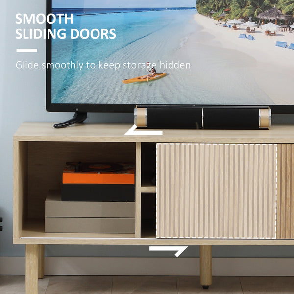 Modern TV stand for TVs up to 50 inches, natural color
