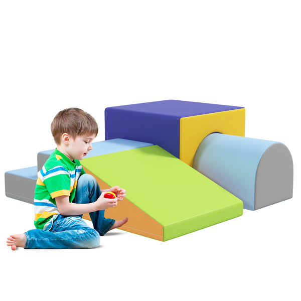 4-piece foam play set for toddlers and children, dark color