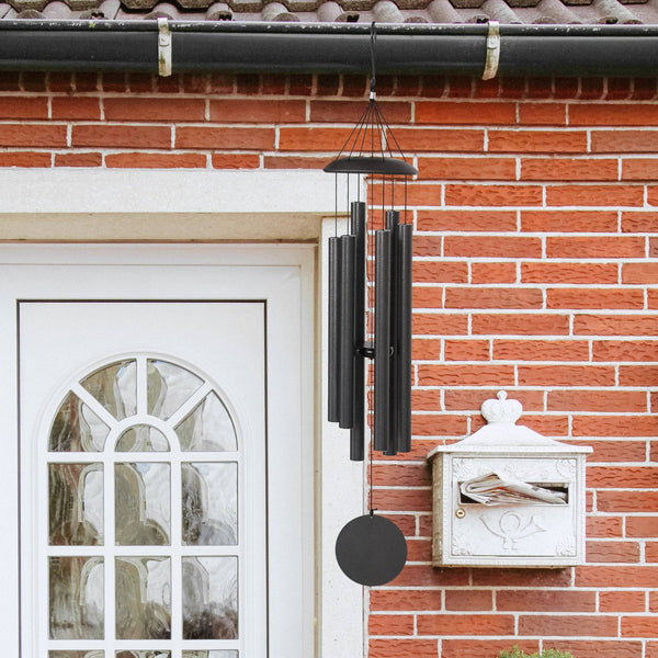 Wind chime with 6 aluminum tubes and hook