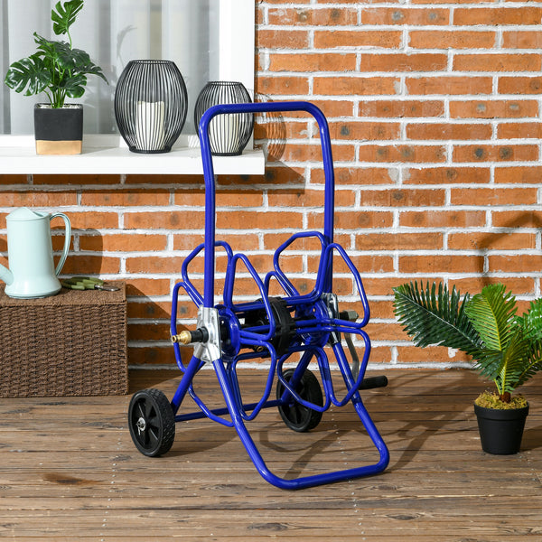 98 ft garden hose reel with 5/8 in hose included