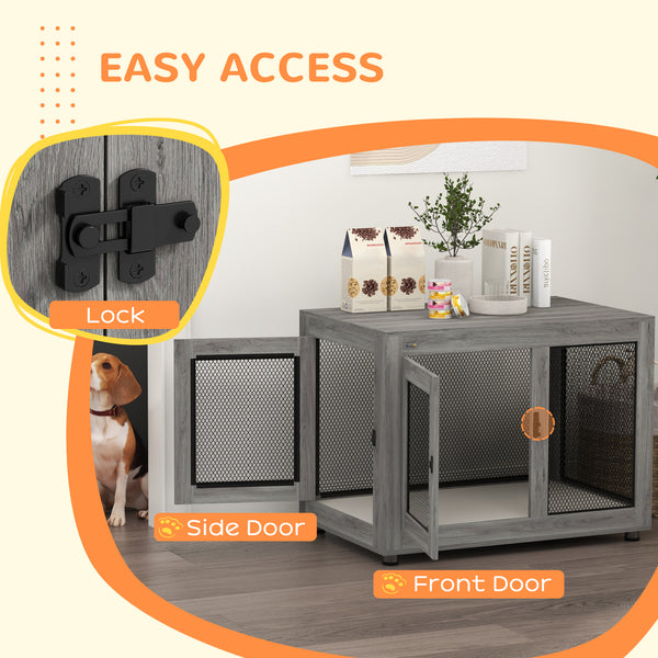 Crate furniture with waterproof cushion, gray