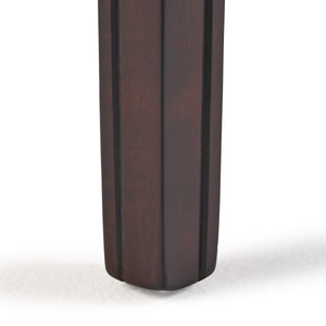 Set of 2 contemporary studded bar stools, rubberwood saddle seat, brown