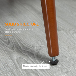 Set of 2 upholstered dining chairs, faux leather upholstered seats and steel legs, black