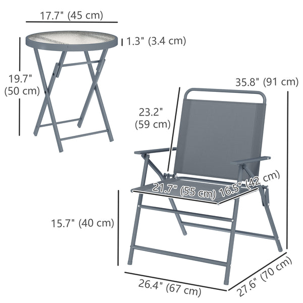 3-piece outdoor bistro set