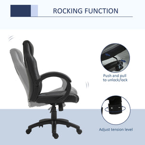 Gaming office chair with swivel casters